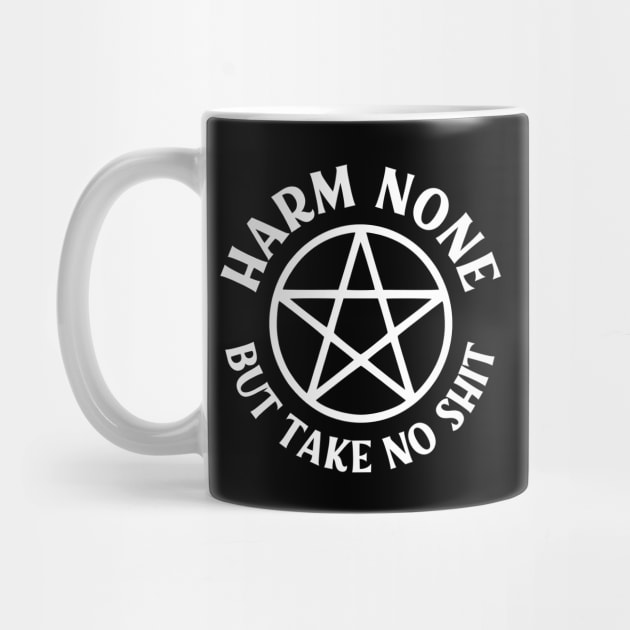 Harm None but Take No Shit Cheeky Witch® Wiccan Pentacle by Cheeky Witch